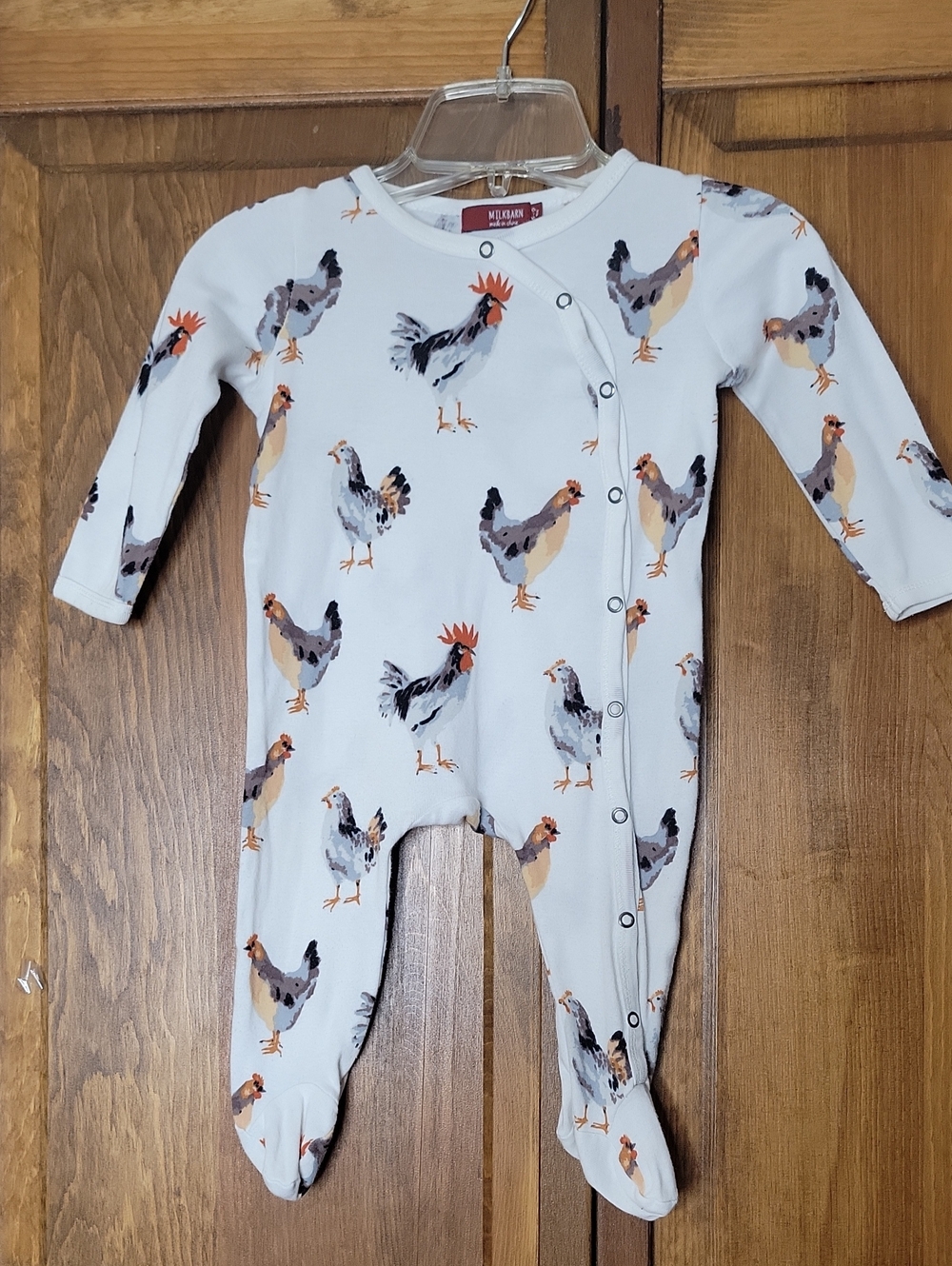 Milkbarn Organic Cotton Footed Romper Sz 6-9M